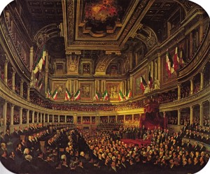 Pietro Tetar van Elven, Inaugurazione del Parlamento a Palazzo Madama il 2 aprile 1860,